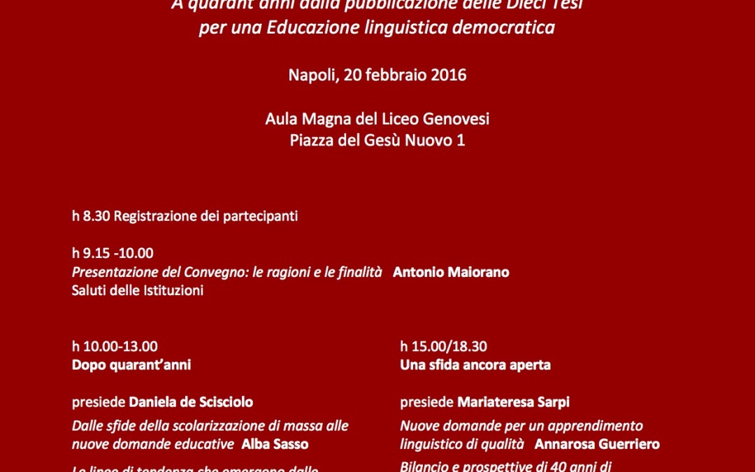 Convegno “Una sfida ancora aperta”