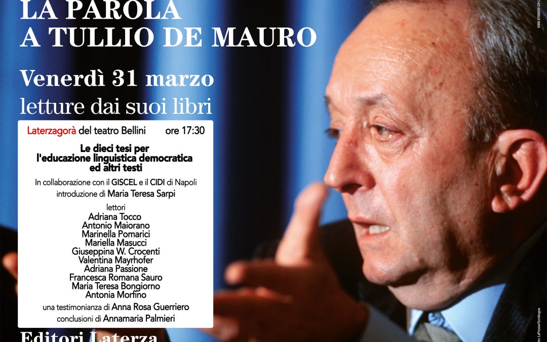 Per ricordare Tullio De Mauro