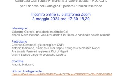 Incontro con Angela Petrone, candidata al CSPI