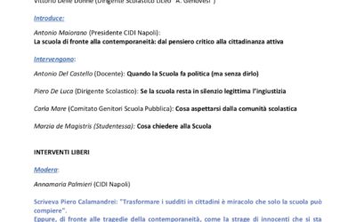 La scuola tra libertà di pensiero e libertà di parola